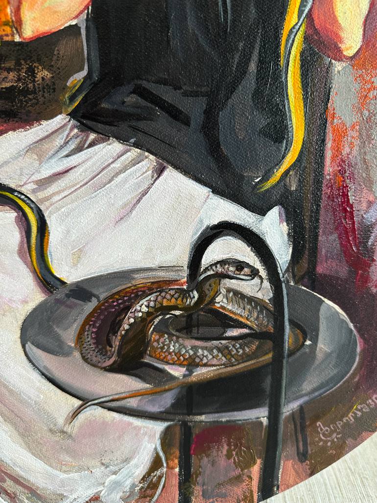 Original Conceptual Women Painting by Maka Zedelashvili