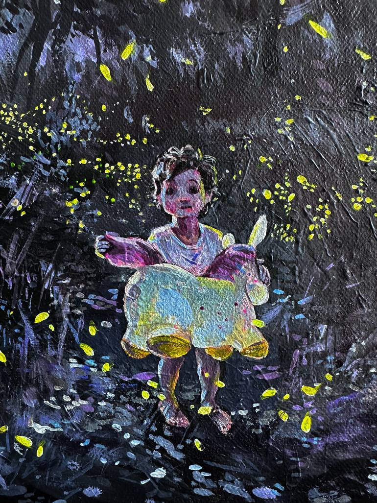 Original Conceptual Children Painting by Maka Zedelashvili