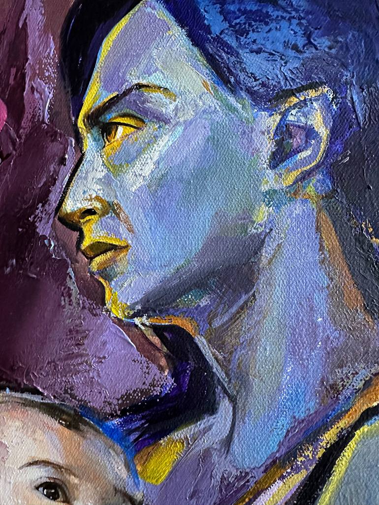 Original Conceptual Women Painting by Maka Zedelashvili