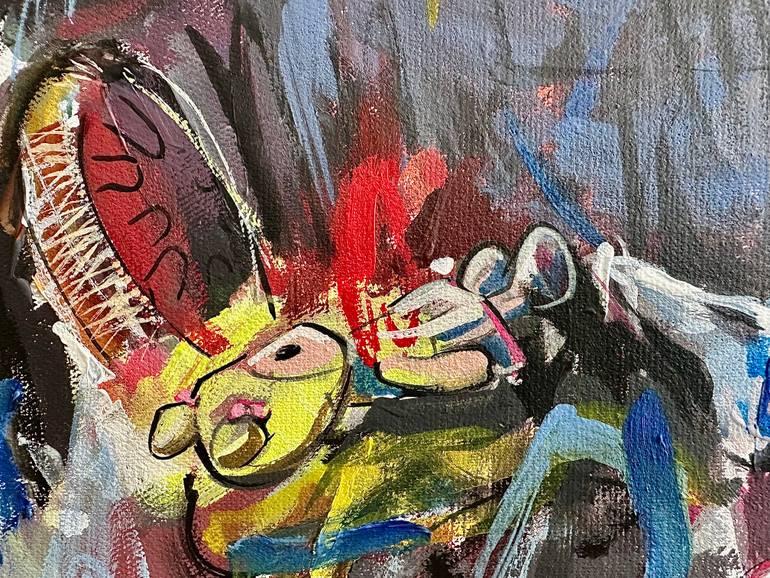 Original Contemporary Christmas Painting by Maka Zedelashvili