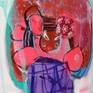 Jellyfish girl, underwater world
Acrilic on canvas, 30X40 cm