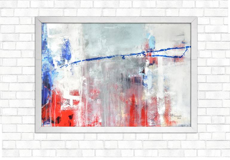 Original Conceptual Abstract Painting by Maka Zedelashvili