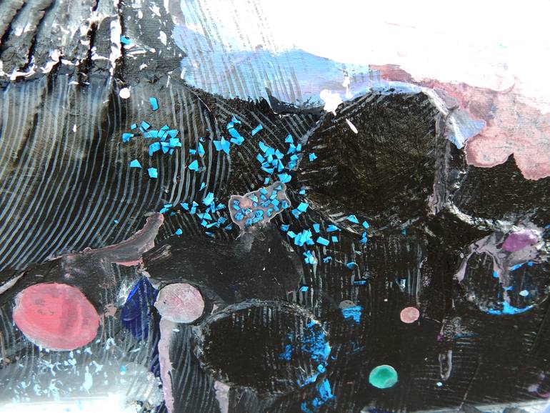 Original Abstract Expressionism Abstract Painting by Maka Zedelashvili