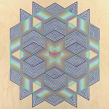 Original Pop Art Geometric Painting by Jessica Caputo