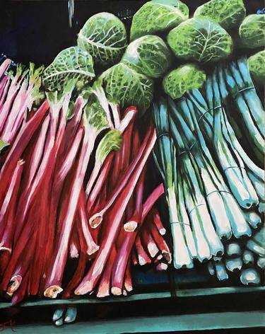 Rhubarb, Spring Onions and Savoy Cabbage thumb
