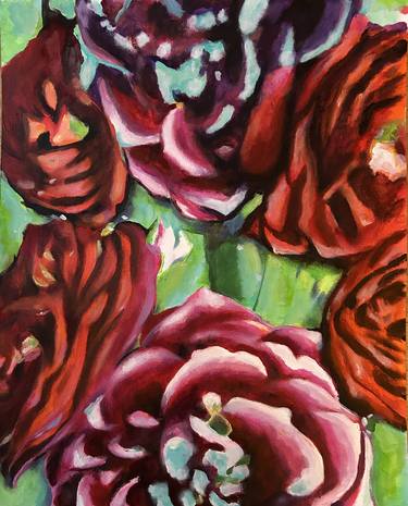 Saatchi Art Artist Julia Abele; Paintings, “Englisch Roses” #art