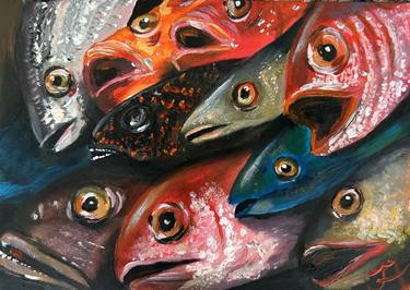 Saatchi Art Artist Julia Abele; Paintings, “Catch of the day” #art