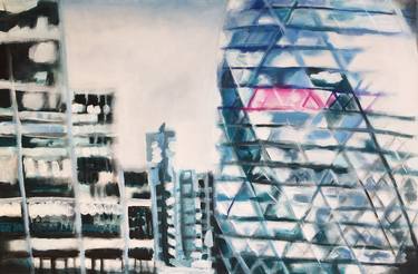 Original Architecture Paintings by Julia Abele