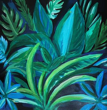 Plants in Green and Blue thumb