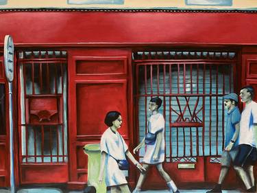 Print of Figurative Cities Paintings by Julia Abele