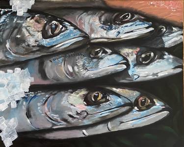 Print of Expressionism Fish Paintings by Julia Abele