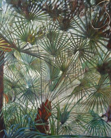 Original Abstract Garden Paintings by Joanne Mumford