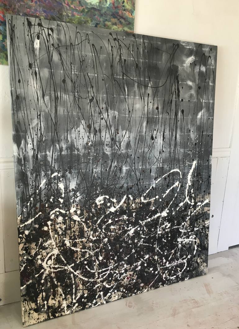 Original Abstract Expressionism Abstract Painting by Patty Jo Beaton