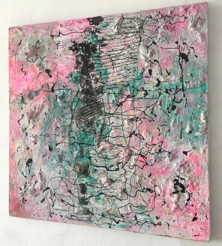 Original Abstract Expressionism Abstract Mixed Media by Patty Beaton