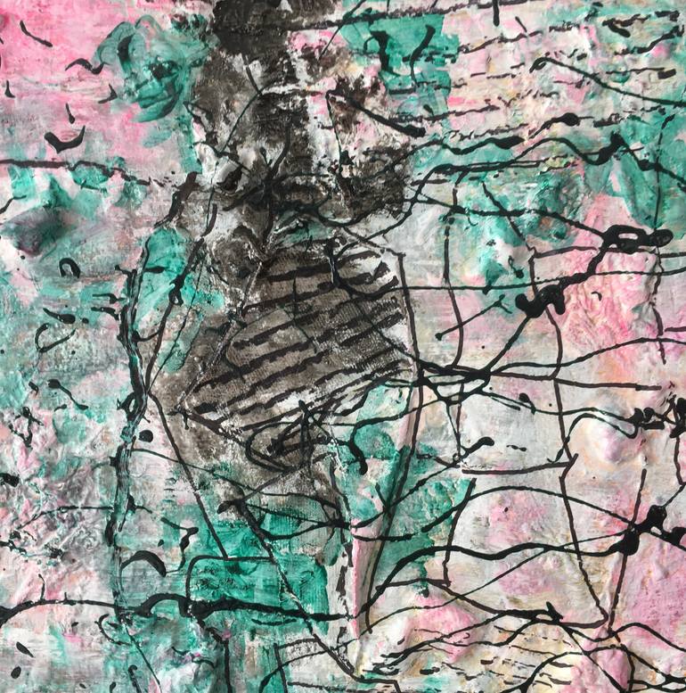 Original Abstract Expressionism Abstract Mixed Media by Patty Beaton