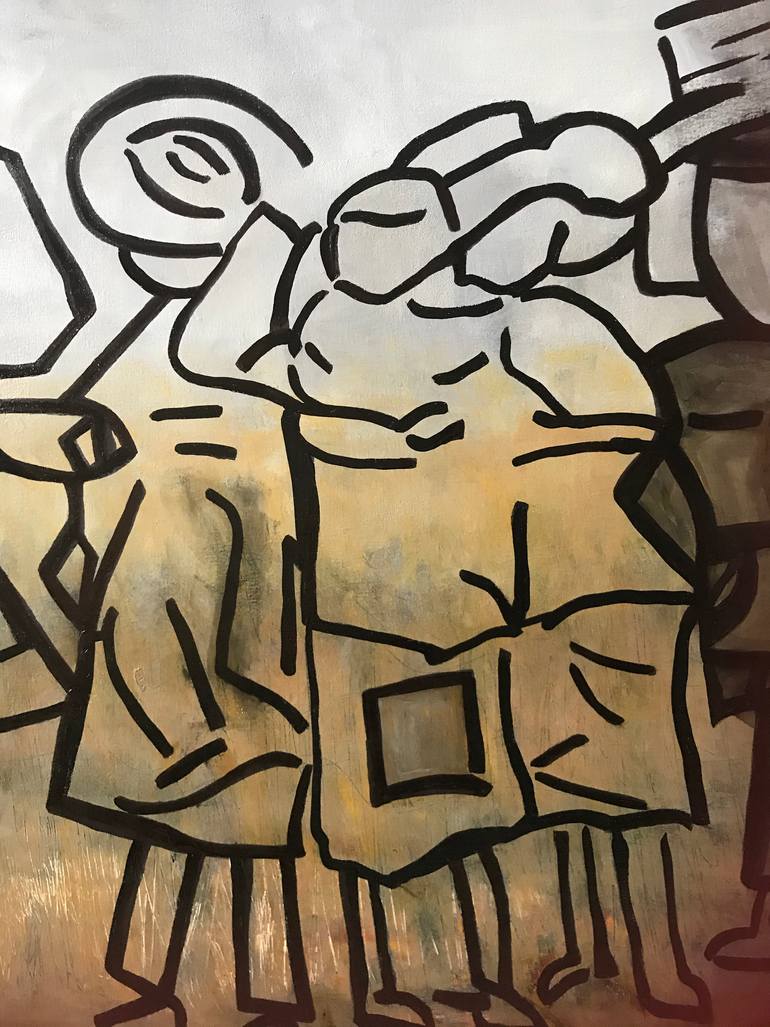 Original Figurative Transportation Painting by Patty Beaton