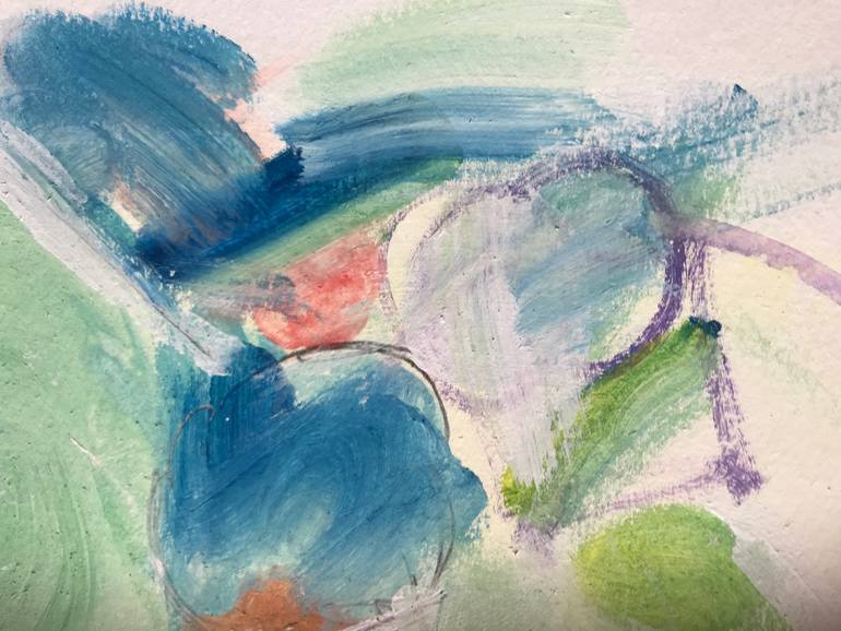 Original Abstract Expressionism Abstract Mixed Media by Patty Beaton