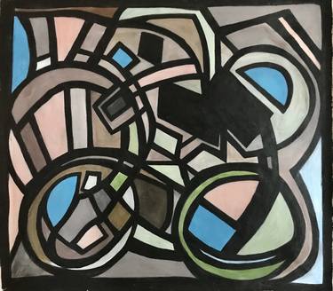 Print of Abstract Expressionism Bicycle Paintings by Patty Jo Beaton