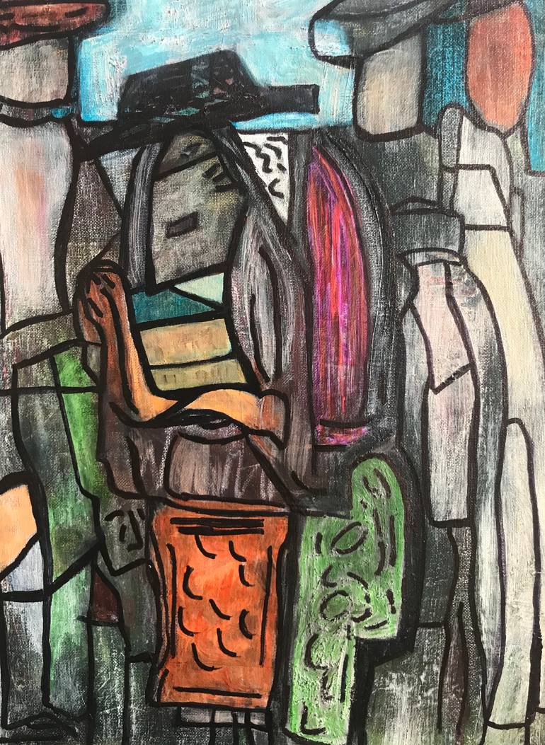 Original Documentary People Mixed Media by Patty Beaton