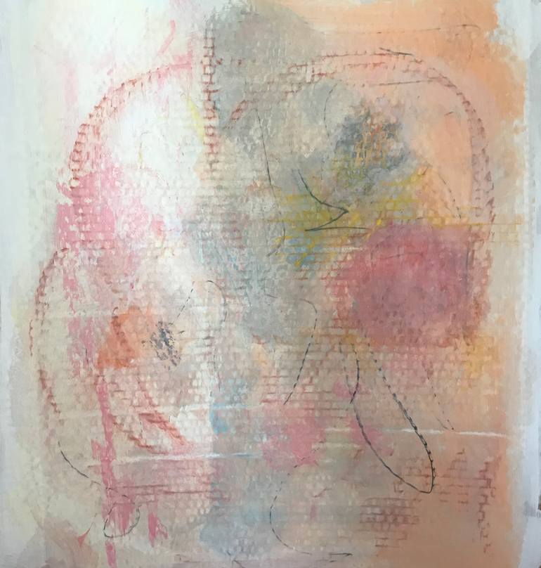 Original Abstract Animal Mixed Media by Patty Beaton