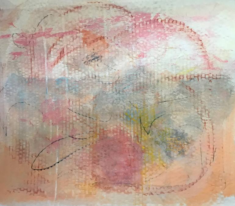 Original Abstract Animal Mixed Media by Patty Beaton