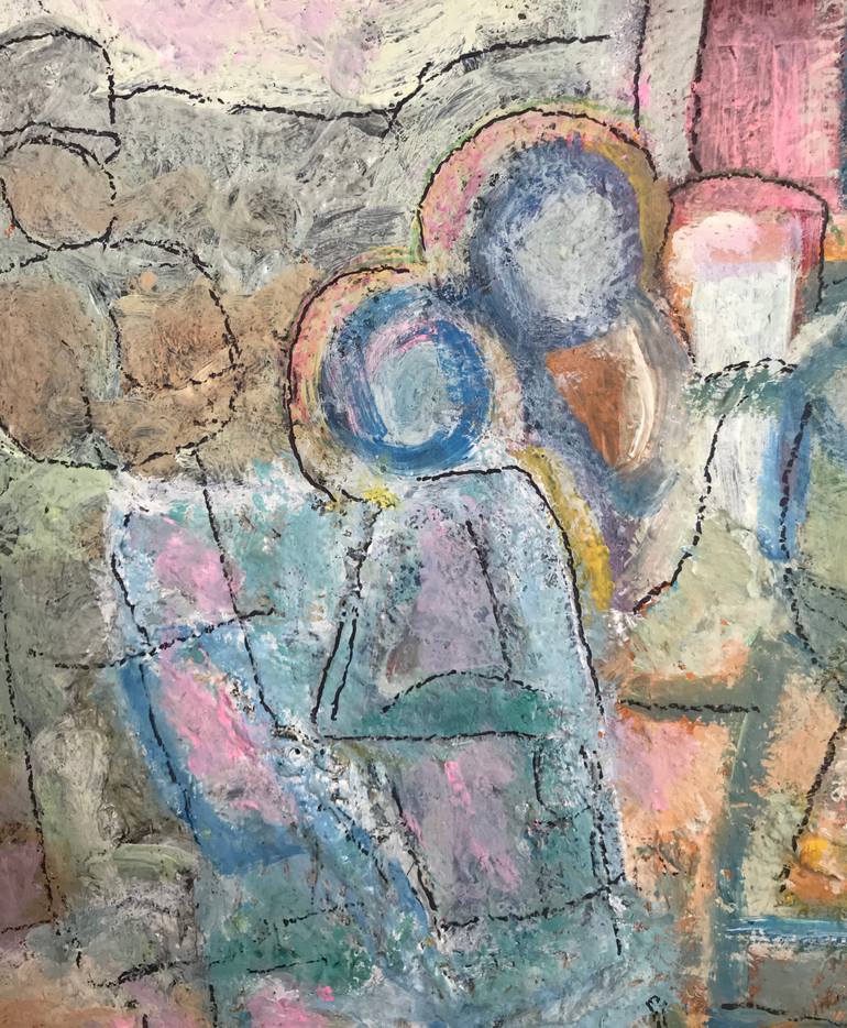 Original Figurative People Mixed Media by Patty Beaton