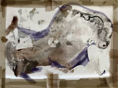 Original Abstract Expressionism Animal Digital by Patty Jo Beaton