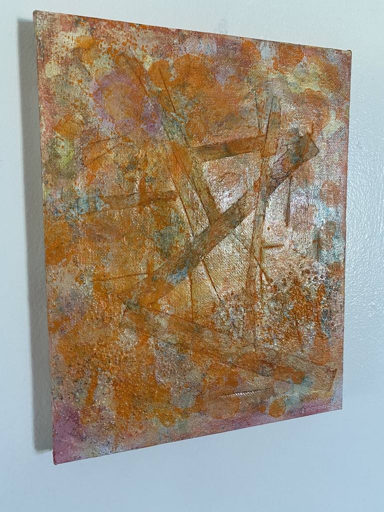 Original Abstract Expressionism Abstract Collage by Patty Jo Beaton