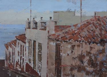 Original Architecture Painting by Pedro Fausto