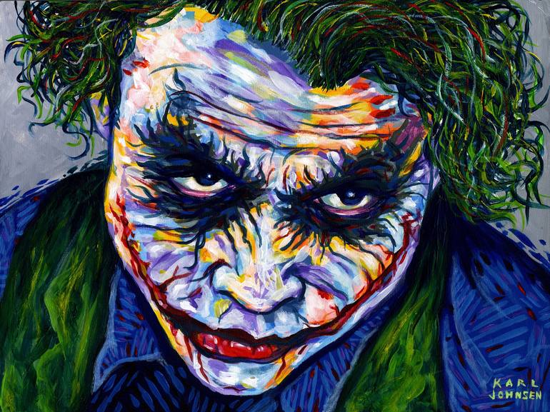 Why so serious Painting by Karl Johnsen | Saatchi Art