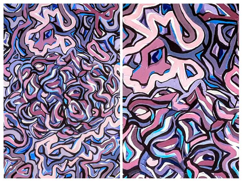 Original Abstract Expressionism Abstract Painting by Latoya Cole