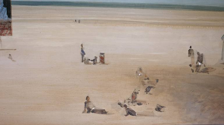 Original Beach Painting by mathieu Lemarié