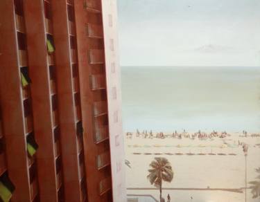 Original Abstract Beach Paintings by mathieu Lemarié