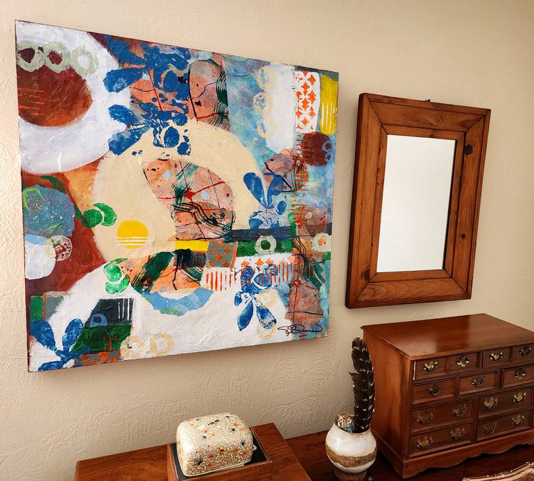 Original Abstract Expressionism Abstract Painting by Dianna Cates Dunn