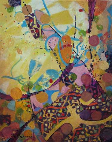 Original Abstract Expressionism Abstract Paintings by Dianna Cates Dunn