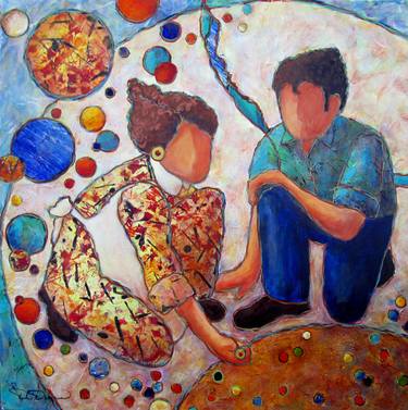 Original Figurative Love Paintings by Dianna Cates Dunn