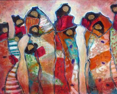 Original Abstract Expressionism Women Paintings by Dianna Cates Dunn