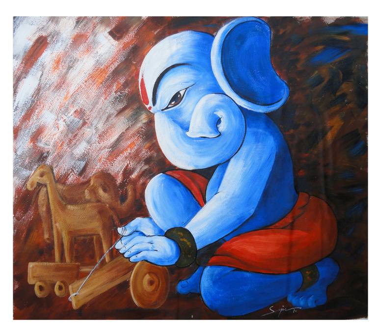 ganesha _01 Painting by sanjay kumar | Saatchi Art ganesha _01 Painting by sanjay kumar | Saatchi Art
