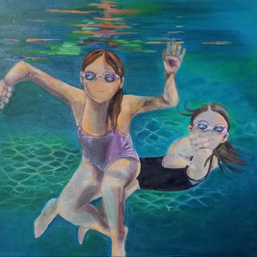 Original Figurative Beach Paintings by Rafaela Senfft