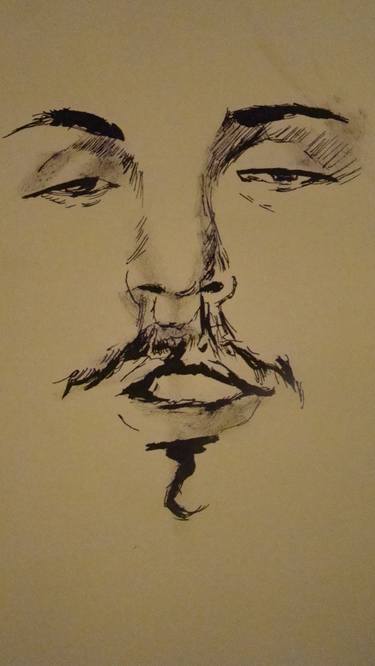 Original Expressionism Men Drawings by Sonja Gajic