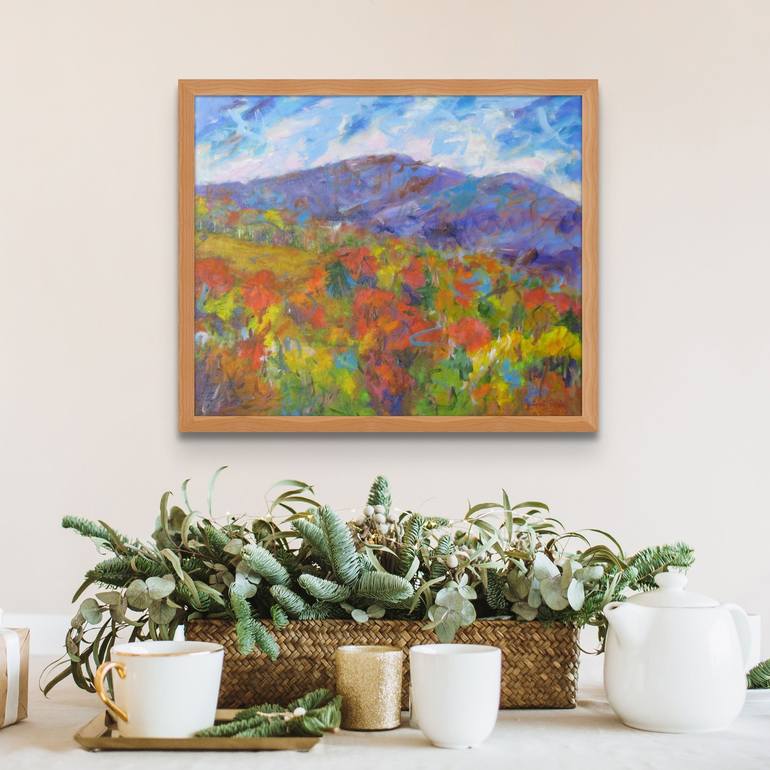 Original Abstract Landscape Painting by JLoren Reedy