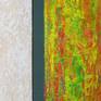 This dramatic artwork is heavy on texture. Its gallery wrapped dark green painted edges are .75 inches deep, making the piece suitable for display with or without a frame. It arrives ready to hang in whichever direction you prefer. (See the small side photos). Where would this painting look great in your home or workplace?