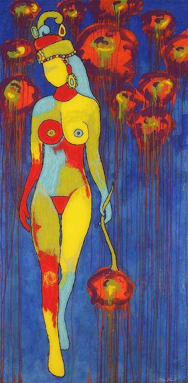 Original Abstract Nude Paintings by Sonja Picard