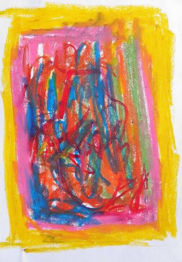 Original Expressionism Abstract Drawings by Moises Alejandro Miranda Lopez