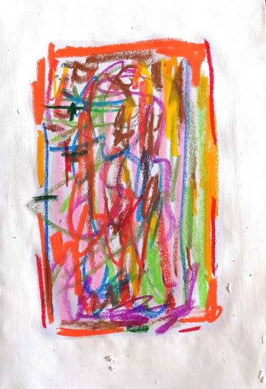 Original Expressionism Abstract Drawings by Moises Alejandro Miranda Lopez