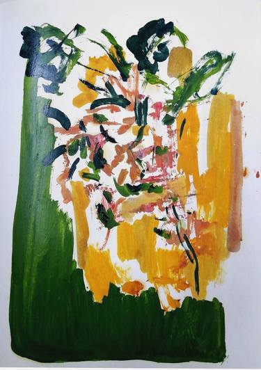 Print of Abstract Expressionism Botanic Paintings by Moises Alejandro Miranda Lopez