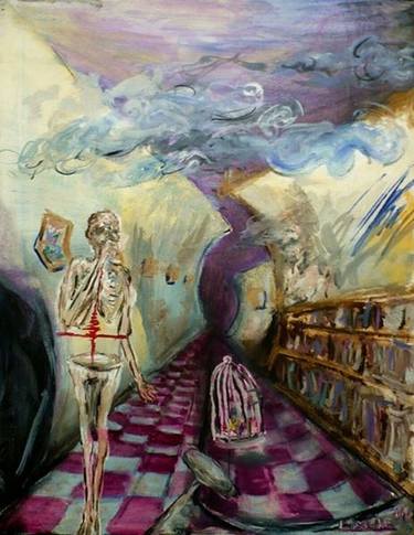 Print of Mortality Paintings by Moises Alejandro Miranda Lopez