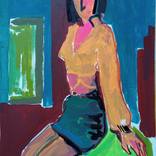 Mujer Naranja by Moises Alejandro Miranda Lopez