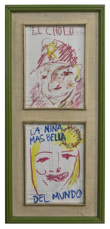 Original Expressionism Children Drawings by Moises Alejandro Miranda Lopez