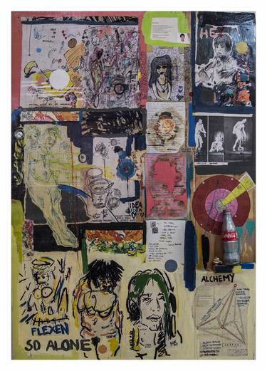 Print of Abstract Expressionism Popular culture Collage by Moises Alejandro Miranda Lopez